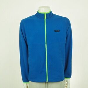 Lands' End Heritage Full-Zip Fleece Jacket Mens Large Blue Casual Outdoor Travel